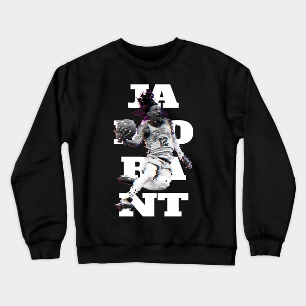 JA Glitched Tee Crewneck Sweatshirt by RetroVania